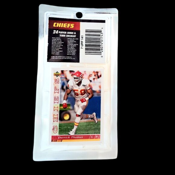 1993 KC Chiefs Upper D.E.C.K. Limited Team Card Set-Joe Montana–Derrick Thomas - Picture 4 of 7
